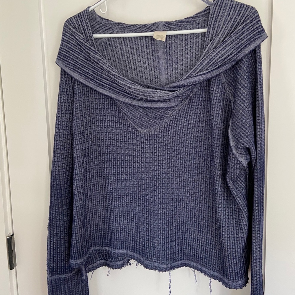 Free People Navy/Blue Top